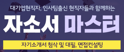 자소서 컨설팅- 매년 삼성, SK, 현대, 기아, CJ 다수 합격